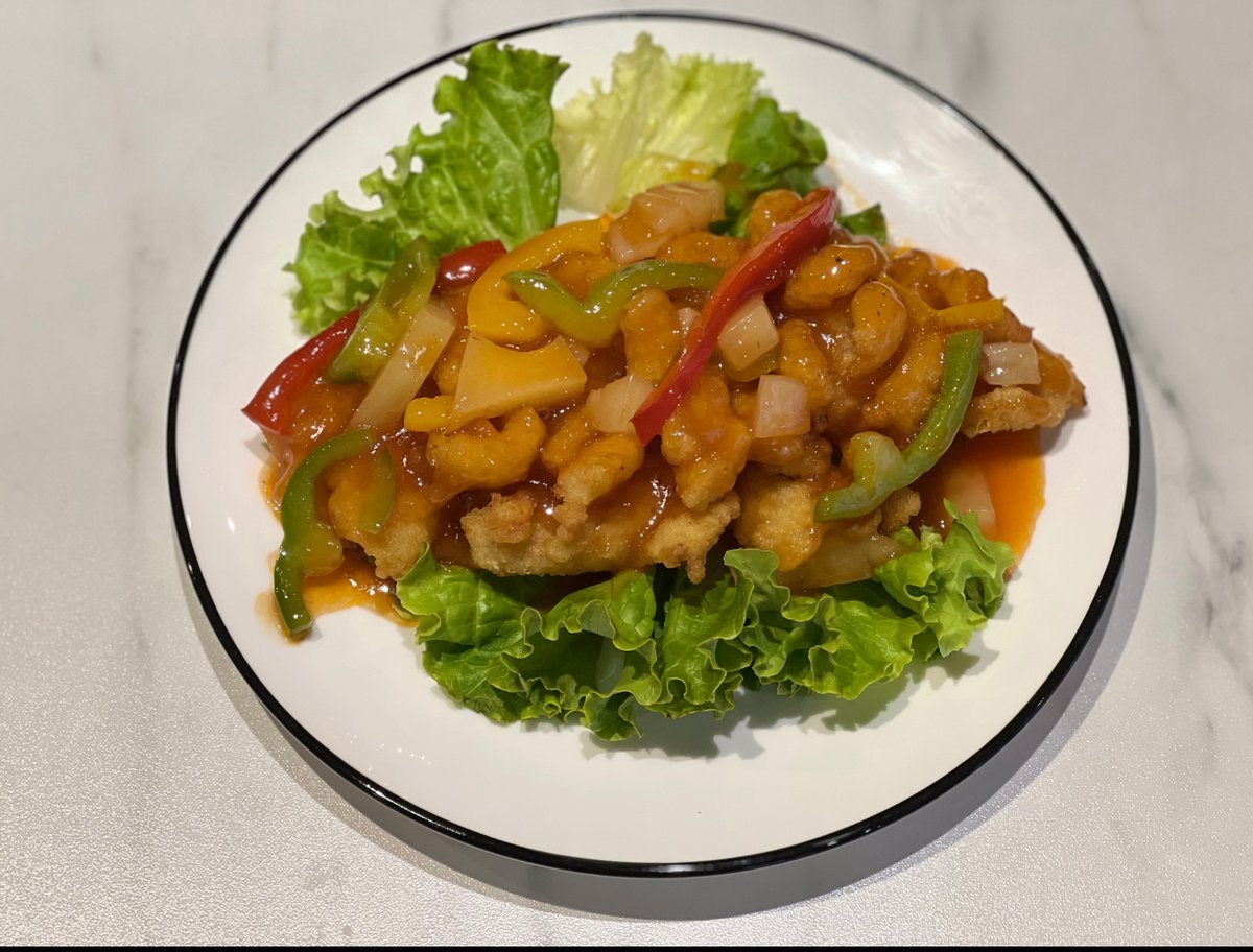 Filet de poisson sauté à l’aigre douce