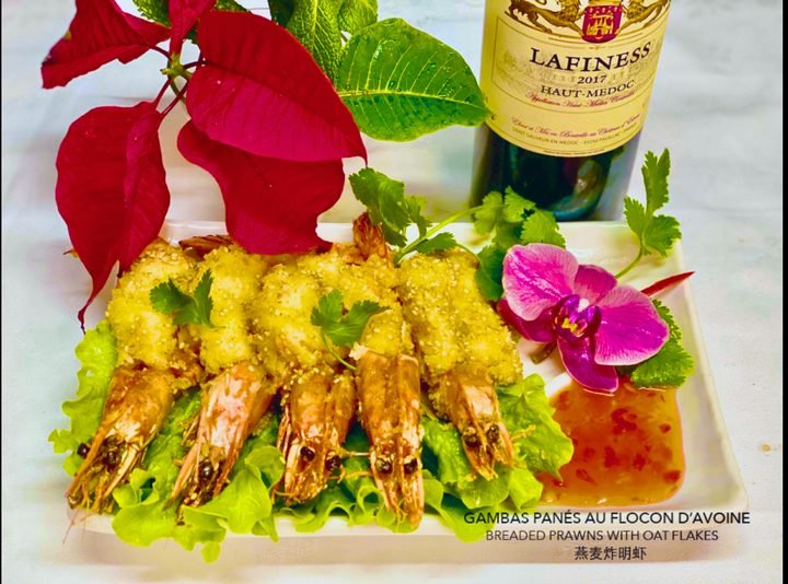 Chef’s breaded king prawns
