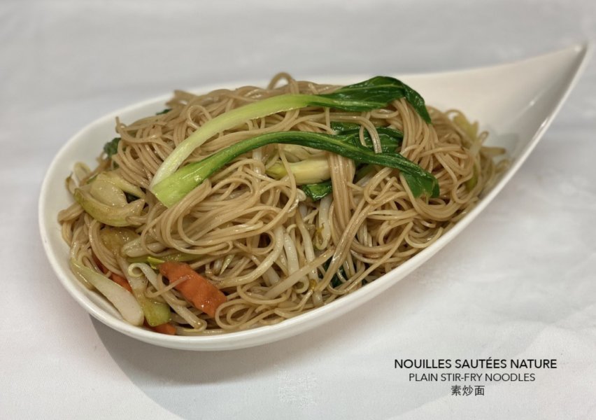 Fideos salteados sin acompañamiento